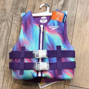 Speedo NEW Junior Youth Swim Vest life jacket  50-90 lbs